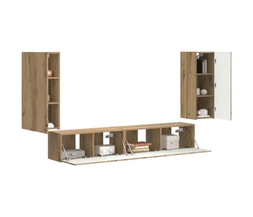 3 Pcs Artisānā Ozols Vidaxl