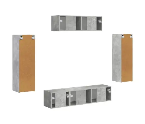 3 Pcs Betona Pelēks Vidaxl