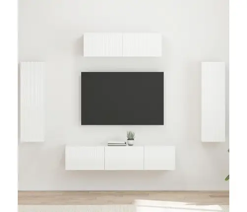 3 Pcs Augsta Spīduma Baltā Krāsa Vidaxl