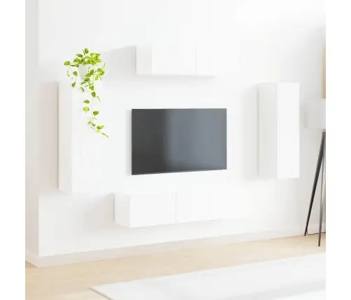 3 Pcs Augsta Spīduma Baltā Krāsa Vidaxl