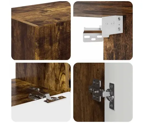 3 Pcs Dūmaka Ozols Vidaxl