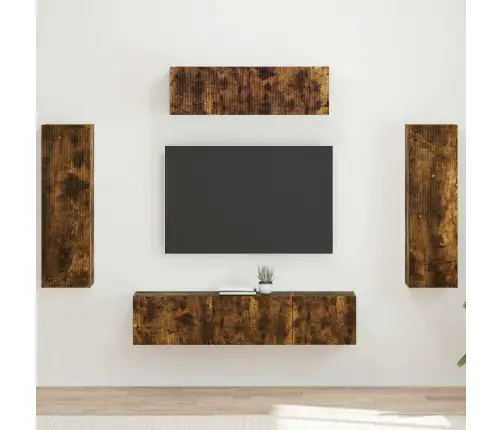 3 Pcs Dūmaka Ozols Vidaxl