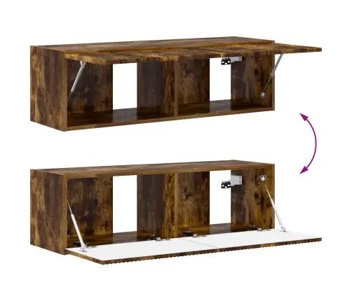 3 Pcs Dūmaka Ozols Vidaxl