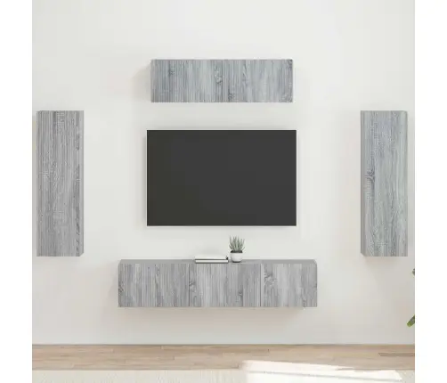 3 Pcs Pelēks Sonoma Vidaxl