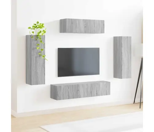 3 Pcs Pelēks Sonoma Vidaxl