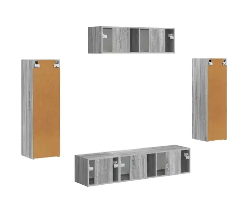 3 Pcs Pelēks Sonoma Vidaxl