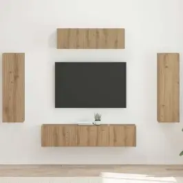 Televizora Skapīša 3 Pcs Artisānā Ozols Vidaxl