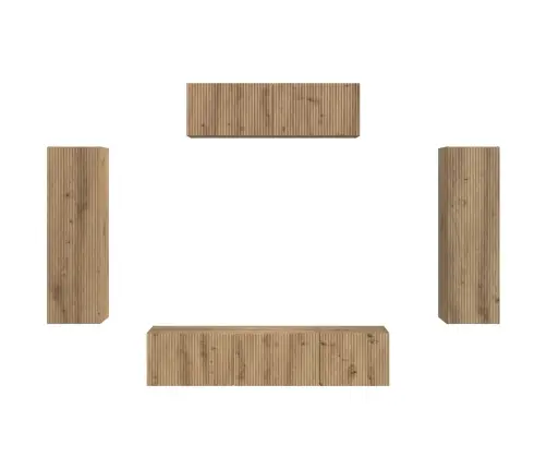 3 Pcs Artisānā Ozols Vidaxl