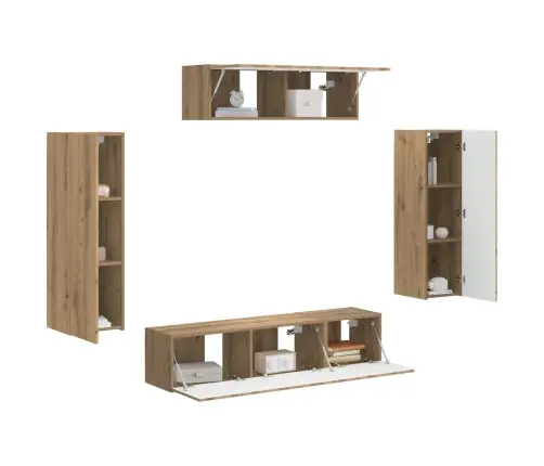 3 Pcs Artisānā Ozols Vidaxl