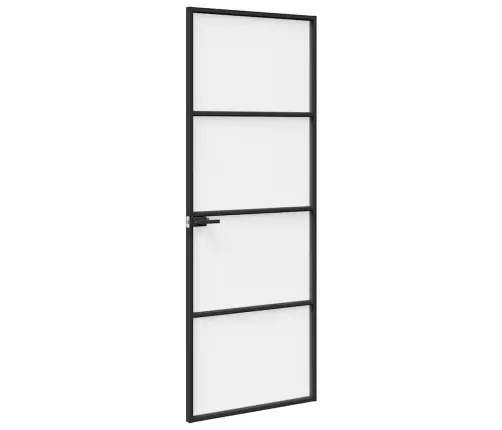 Namų Durys 76 X 201,5 X 3,5 Cm Aliuminis Ir Temperuotas Stiklas