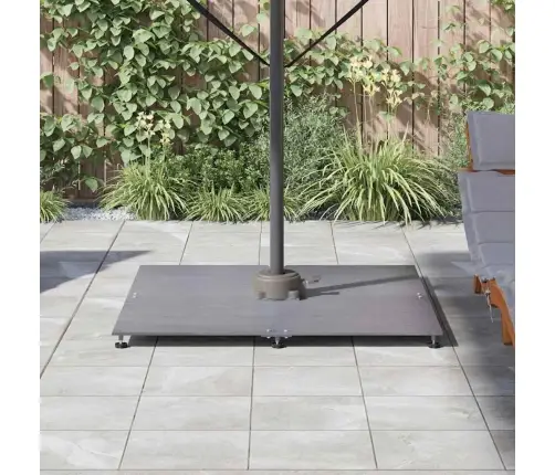 Päikesevarju Jalg Tume Hall Puidu Välimus 100 X 100 X 4 Cm