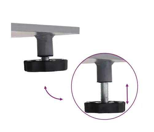 Päikesevarju Jalg Tume Hall Puidu Välimus 100 X 100 X 4 Cm