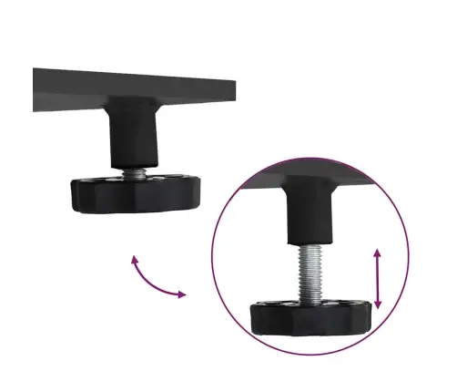 Saulessarga Pamatne Melna 100 X 100 X 4 Cm Tērauds Vidaxl