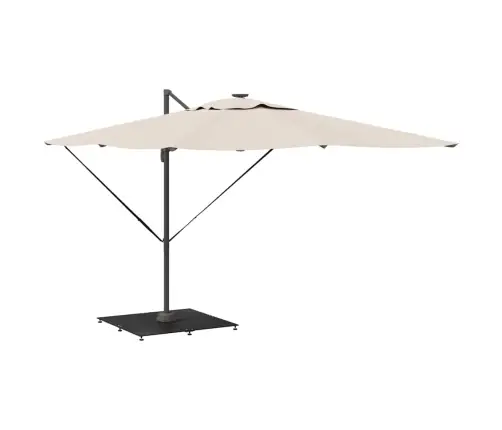 Saulessarga Pamatne Melna 100 X 100 X 4 Cm Tērauds Vidaxl