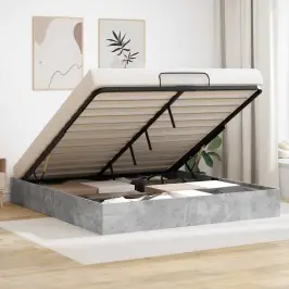 Otomano Lovos Rėmas Su Saugykla Betoninė 193 X 120 X 25 Cm