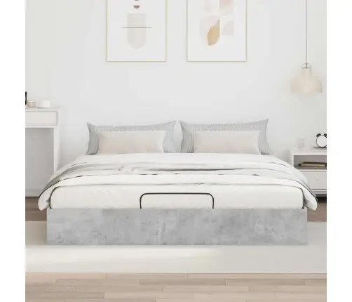 Otomano Lovos Rėmas Su Saugykla Betoninė 193 X 120 X 25 Cm