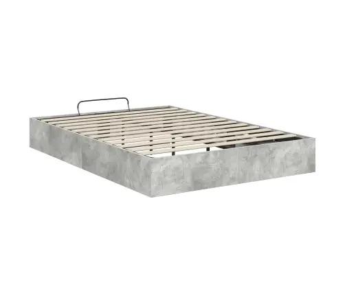 Ottomani Voodiraam Betoonhall 150 X 200 Cm Tehispuit