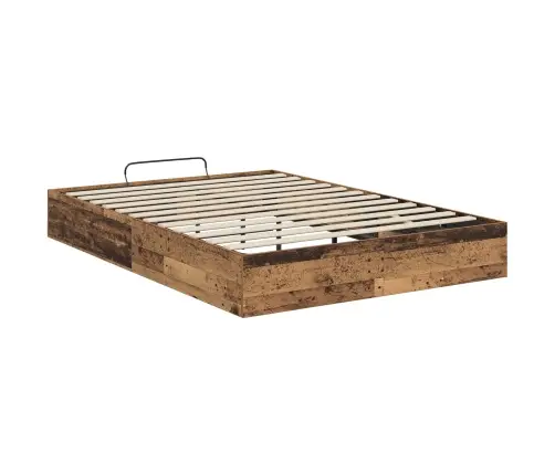 Otomāna Gultas Rāmis Vecs Koks 193 X 120 X 25 Cm Skaidu Plāksne Vidaxl