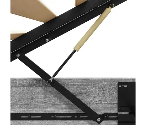 Otomano Lovos Rėmas Su Saugykla Pilkas Sonoma 193 X 120 X 25 Cm