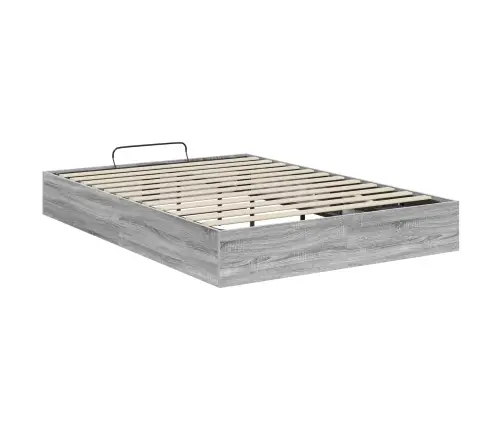 Otomano Lovos Rėmas Su Saugykla Pilkas Sonoma 193 X 120 X 25 Cm