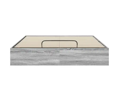 Otomano Lovos Rėmas Su Saugykla Pilkas Sonoma 193 X 120 X 25 Cm