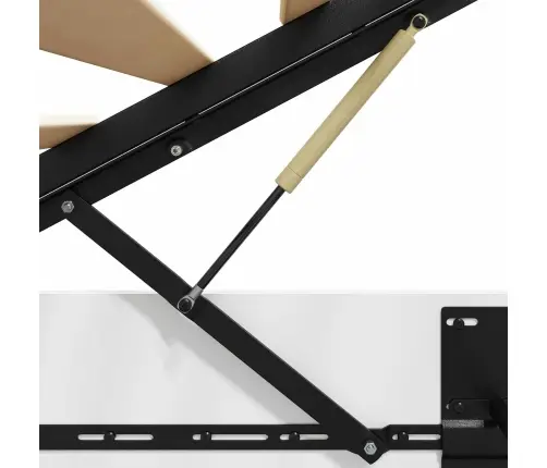 Otomano Lovos Rėmas Su Saugykla Balta 193 X 120 X 25 Cm