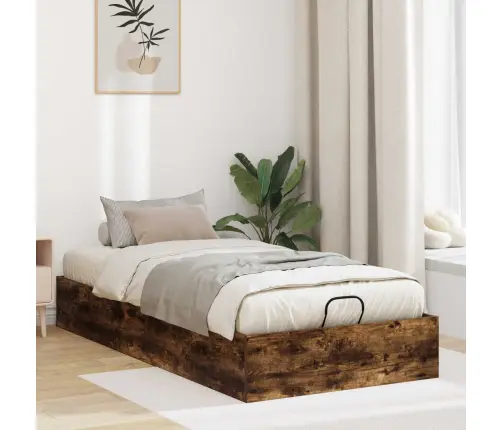 Ottomani Voodiraam Suitsetatud Tamm 193 X 120 X 25 Cm