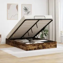 Ottomani Voodiraam Suitsetatud Tamm 193 X 120 X 25 Cm