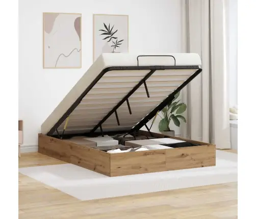 Ottomani Voodiraam Käsitööpuu 135 X 190 Cm Tehispuit