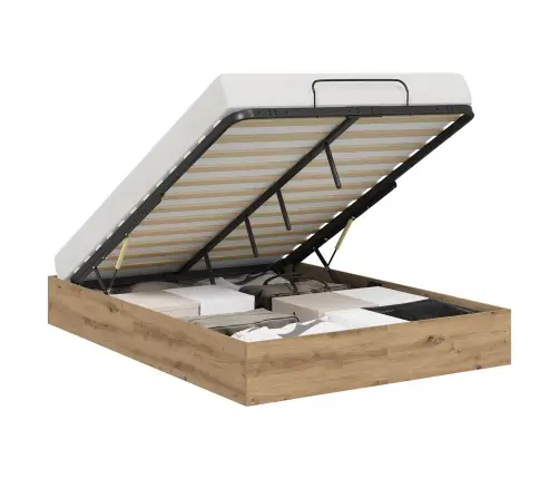 Ottomani Voodiraam Käsitööpuu 135 X 190 Cm Tehispuit