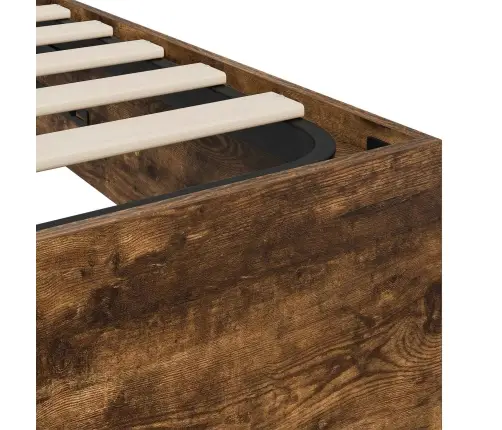 Ottomani Voodiraam Suitsetatud Tamm 193 X 120 X 25 Cm