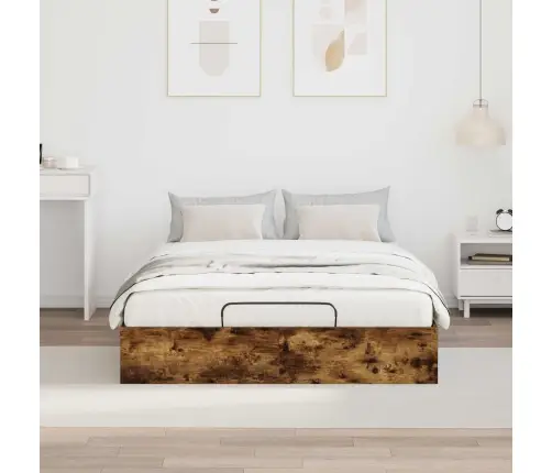 Ottomani Voodiraam Suitsetatud Tamm 193 X 120 X 25 Cm