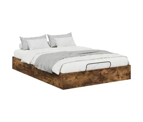 Ottomani Voodiraam Suitsetatud Tamm 193 X 120 X 25 Cm