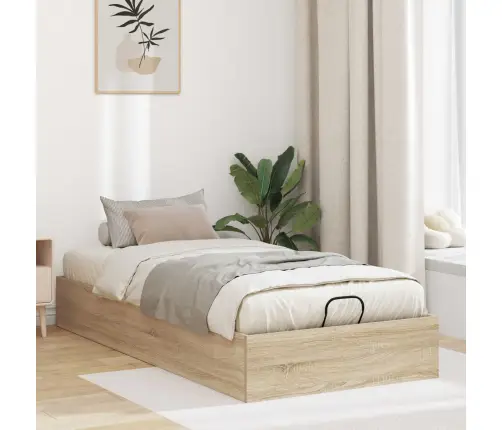Otomano Lovos Rėmas Sonoma Ąžuolas 193 X 120 X 25 Cm
