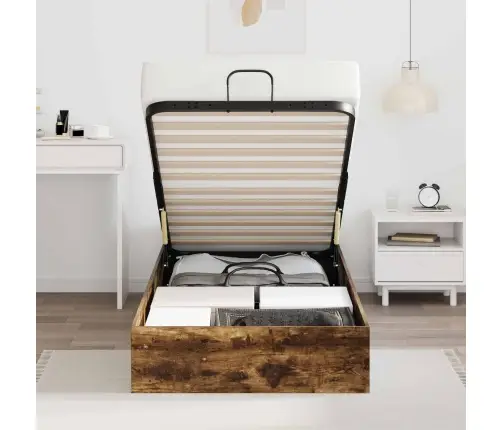 Otomano Lovos Rėmas Rūkyta Ąžuolas 193 X 120 X 25 Cm