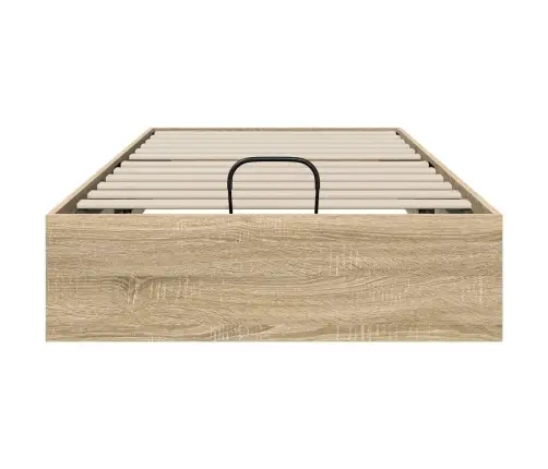 Otomāna Gultas Rāmis Sonoma Ozols 193 X 120 X 25 Cm Vidaxl