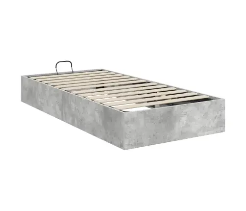 Ottomani Voodiraam Betoonhall 193 X 75,5 X 25 Cm Tehispuit