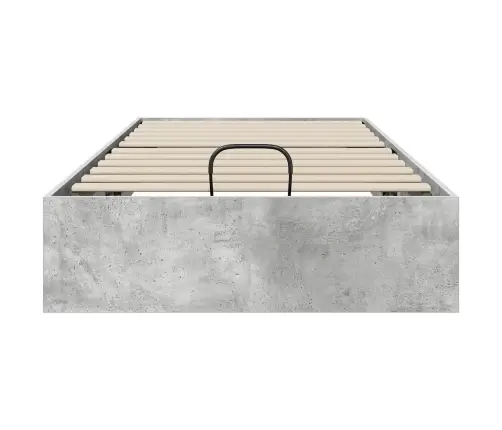 Ottomani Voodiraam Betoonhall 193 X 75,5 X 25 Cm Tehispuit