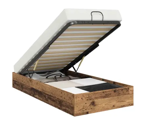 Ottomani Voodiraam Vana Puit 193 X 75,5 X 25 Cm Tehispuit