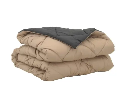 Vasaras Segas Antracīts Un Taupe 220 X 135 Cm Mikrošķiedra Vidaxl