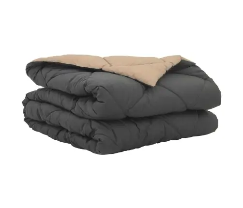 Vasaras Segas Antracīts Un Taupe 220 X 135 Cm Mikrošķiedra Vidaxl