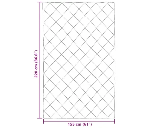 Vasaras Segas Antracīts Un Taupe 220 X 155 Cm Mikrošķiedra Vidaxl