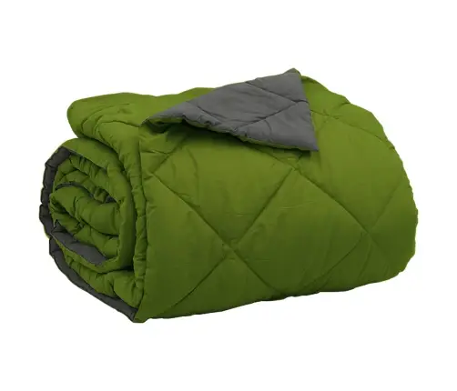 Vasaras Segas Zaļš Un Antracīts 240 X 200 Cm Mikrošķiedra Vidaxl