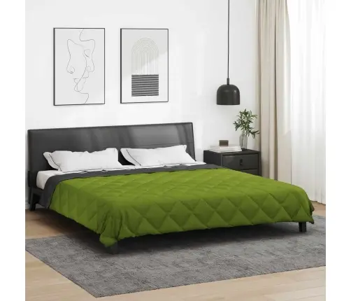 Vasaras Segas Zaļš Un Antracīts 240 X 260 Cm Mikrošķiedra Vidaxl