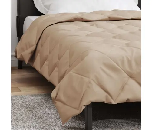 Vasaras Segas Pelēkbrūna 200 X 135 Cm Mikrošķiedra Vidaxl