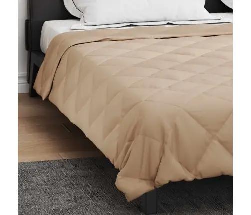 Vasaras Segas Pelēkbrūna 220 X 260 Cm Mikrošķiedra Vidaxl