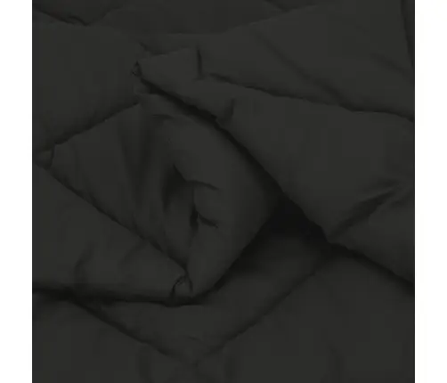 Vasaras Segas Melna 220 X 140 Cm Mikrošķiedra Vidaxl