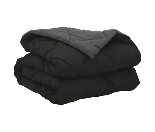 Vasaras Segas Melns Un Anthracite 200 X 140 Cm Mikrošķiedra Vidaxl