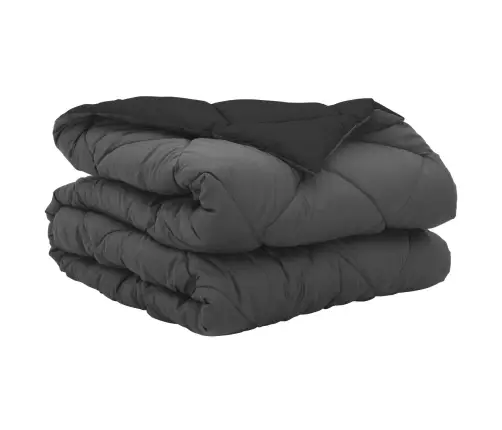 Vasaras Segas Melns Un Anthracite 200 X 140 Cm Mikrošķiedra Vidaxl