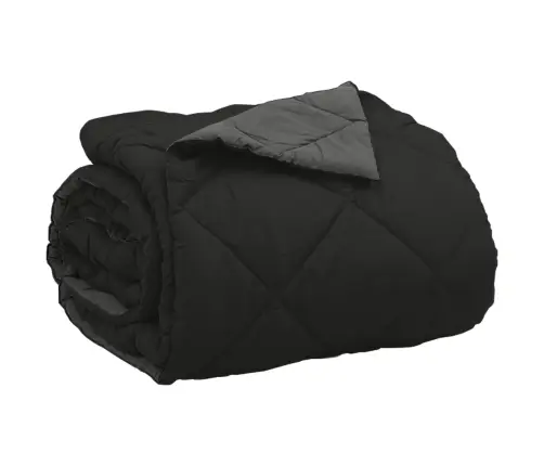 Vasaras Segas Melns Un Anthracite 240 X 260 Cm Mikrošķiedra Vidaxl